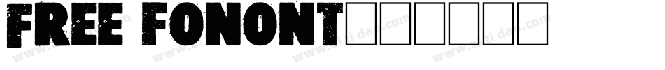 Free fonont字体转换